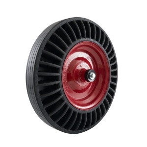 Roata Cauciuc Plin cu Rulment Elefant ERCP-4.00-8, ax 16x102mm, pentru roaba - Img 2