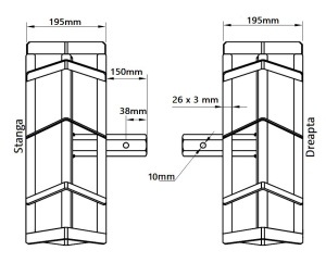 Set Roti Metalice Motocultor Elefant 470x195, manicot, ax 33mm, piesa de schimb - Img 6
