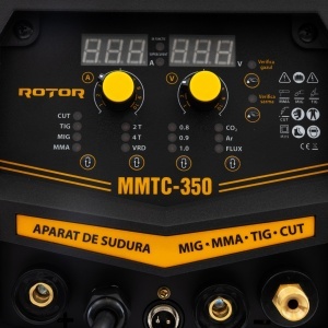 Aparat Sudura 4in1 ROTOR MMTC-350, MIG MMA TIG CUT, 350A - Img 7