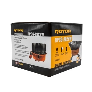 Arzator portabil rezistent la vant ROTOR RPCG-282YW, 2.8 kW, butan, aprindere electronica - Img 4