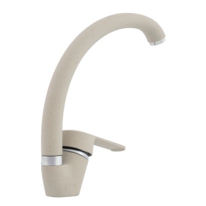 Baterie Bucatarie Fleko FZUF-MB203, cartus ceramic 40mm, racorduri incluse, bej - Img 4