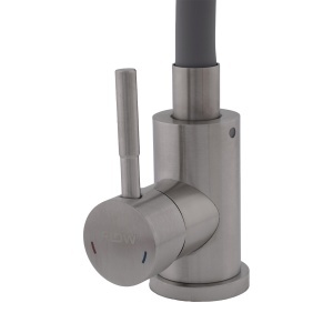 Baterie Bucatarie Flow FB-011 Vital, inox SUS304, pipa flexibila gri - Img 3