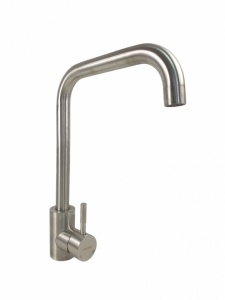 Baterie Bucatarie Mixxus SUS-011-G, inox auriu, monocomanda, racorduri incluse