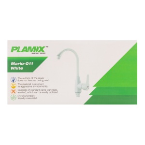 Baterie Bucatarie Plastic Plamix Mario-011, alba, monocomanda - Img 5