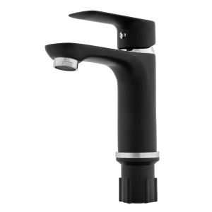 Baterie Lavoar Fleko FZ181-FD439, monocomanda, cartus ceramic 40mm, neagra - Img 2