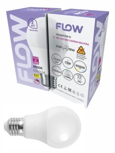 Bec LED A60 Flow, 15W, E27, 4000K lumina neutra