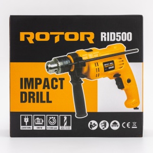 Bormasina ROTOR RID500, 500W, 2800 RPM, mandrina 13mm, pentru gaurit lemn metal beton - Img 3