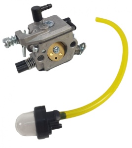 Carburator Drujba Elefant 4500/5200, cu furtun si pompita, piesa de schimb - Img 2