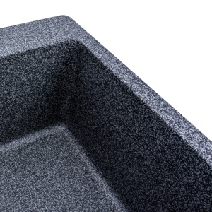 Chiuveta Bucatarie Granit Elefant Premium Bogema 7850, 780x500mm, grafit - Img 4