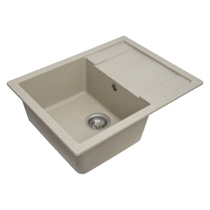 Chiuveta Bucatarie Granit Elefant Premium Intenso, 465x340mm, safari bej - Img 5