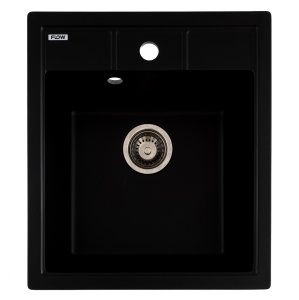 Chiuveta Bucatarie Granit Flow FCB-4651BBA, 46x51cm, seria Brick, black anthracite