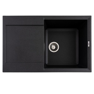 Chiuveta Bucatarie Granit Flow FCB-7849HG, 78x49cm, seria Horizon, graphite
