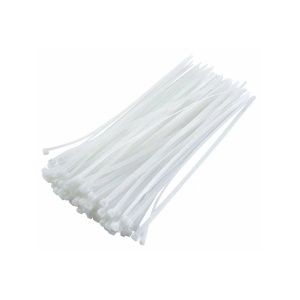 Colier Plastic Alb Vargo, 3x150mm, pachet 100 buc, pentru cabluri
