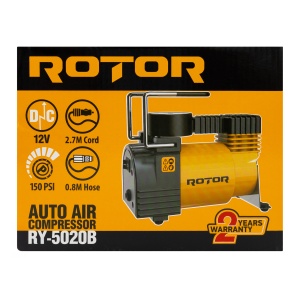 Compresor Auto ROTOR RY-5020B, 12V, 10 bari, 30 l/min, pentru umflat anvelope - Img 5