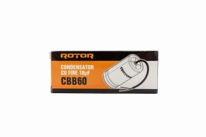 Condensator CBB60 ROTOR, 18µF, 450V, 35x62mm, pentru pompe si motoare - Img 3