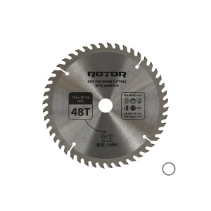 Disc Circular Lemn ROTOR, 185x20mm, 48 dinti, cu adaptor