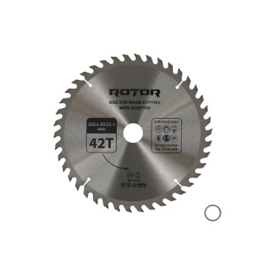 Disc Circular Lemn ROTOR, 255x30mm, 42 dinti, cu adaptor