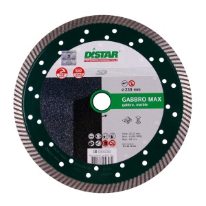 Disc Diamantat Distar Gabbro Granit, 230mm, Top Speed, pentru taiere granit dur