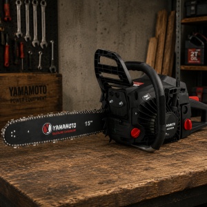 Drujba Benzina Yamamoto CS-4558, 58cc, 4CP, 3400 RPM, pentru taiere lemn profesional