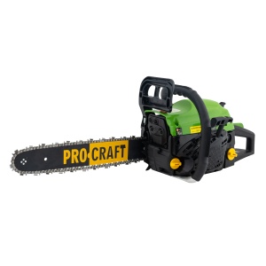 Drujba pe Benzina ProCraft GS-450, motor 2T 52cc, 8000 RPM, pentru taiere lemn