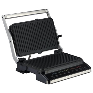 Gratar electric BOHM HOME BEGM160DS, 1600 W, placi detasabile antiaderente, afisaj digital, control tactil - Img 5