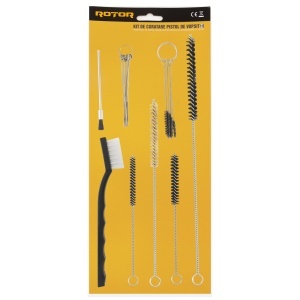 Kit Curatare Pistol de Vopsit ROTOR, 21 perii, accesoriu - Img 2
