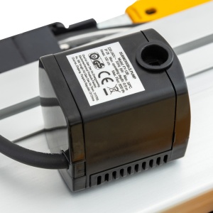 Masina de taiat gresie, faianta, ceramica Rotor, 1200w, 220v, 2950rpm, dimensiuni disc diamantat: Ø230 × 25.4 × 2.4 mm, masa de de lucru: 930× 460 mm, adancime taiere la 90°: 34 mm, la 45°: 30 mm - Img 2