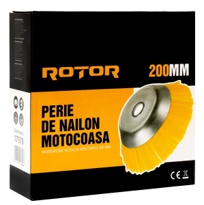 Perie Nylon Motocoasa ROTOR, 200mm, accesoriu motocoasa - Img 5