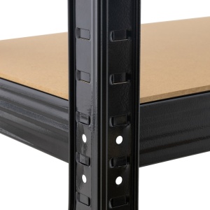 Raft Negru ROTOR, 120x45x180cm, otel, capacitate mare, pentru depozitare - Img 2