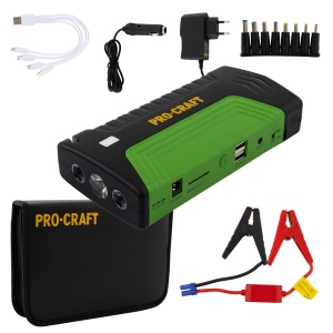 Redresor Auto Portabil ProCraft JS-12, 600A, 3000mAh, robot pornire compresor power bank - Img 2