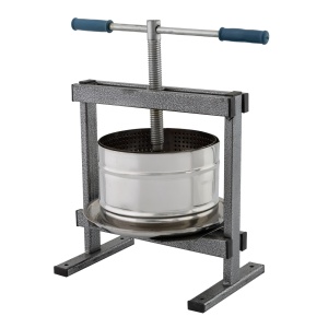 Teasc Presa Struguri Vilen, inox, 10L, cu picioare, pentru vin artizanal - Img 2