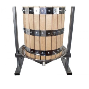 Teasc Presa Struguri Vilen, lemn, 50L, pentru vin artizanal - Img 3