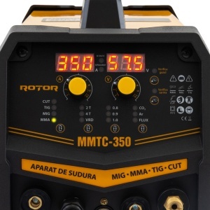 Aparat Sudura 4in1 ROTOR MMTC-350, MIG MMA TIG CUT, 350A - Img 6