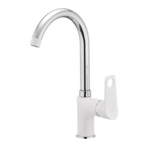 Baterie Bucatarie Mixxus Dallas 014 Nut White, alba, monocomanda