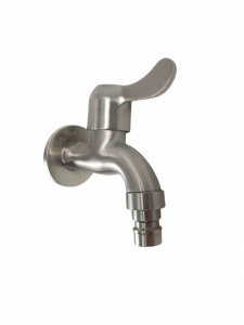Baterie Lavoar Apa Rece Mixxus BIB-02, inox, monocomanda, racorduri incluse - Img 2
