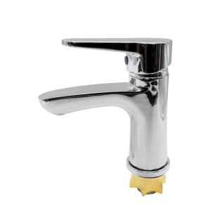 Baterie Lavoar Flow 061-401ZC, zinc crom, pipa fixa, monocomanda - Img 2