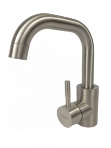 Baterie Lavoar Mixxus SUS-001-G, inox, monocomanda, pentru baie - Img 3
