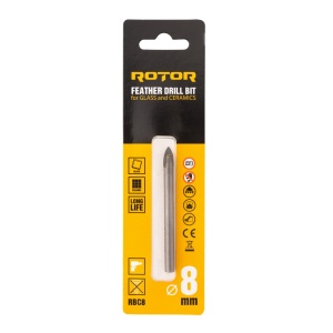 Burghiu Ceramica Sticla ROTOR RBC8, 8mm, pentru gaurit faianta si sticla - Img 3