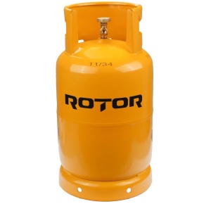 Butelie gaz GPL cu guler Rotor, volum 26l, metal, omologata ISCIR pentru Aragaz, Plita sau Soba, include furtun 2m, ceas regulator, cleme, cheie, garnitura - Img 5