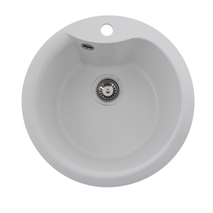 Chiuveta Bucatarie Granit Elefant Premium Turas 480, 482mm, alb