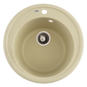 Chiuveta Bucatarie Granit Rotunda Flow FCB-510SI, 51cm, seria Sun, ivory