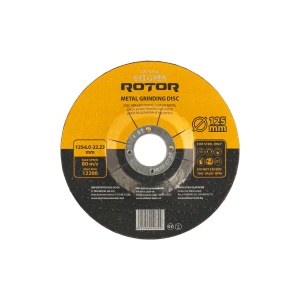 Disc Abraziv Slefuit Metal ROTOR, 125x6.0x22.23mm, 1 buc