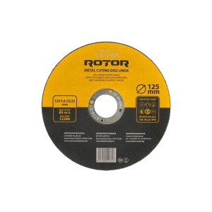 Disc Abraziv Taiere Metal Inox ROTOR, 125x1.6x22.23mm, pachet 25 buc