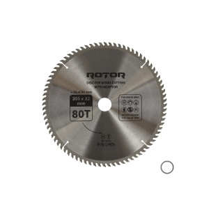 Disc Circular Lemn ROTOR, 305x32mm, 80 dinti, taiere fina lemn