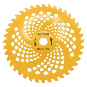 Disc Motocoasa Premium ROTOR, 40T ondulat tip oala, Vidia, 255x25.4x1.5mm