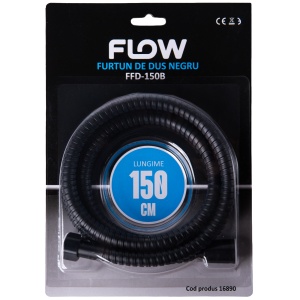 Furtun Dus Negru Flow FFD-150B, 150cm