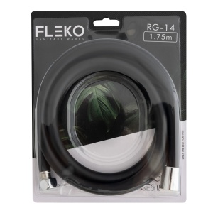 Furtun Dus Silicon Fleko, 175cm, negru, accesoriu instalatii sanitare - Img 2