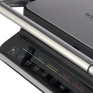 Gratar electric BOHM HOME BEGM160DS, 1600 W, placi detasabile antiaderente, afisaj digital, control tactil - Img 12