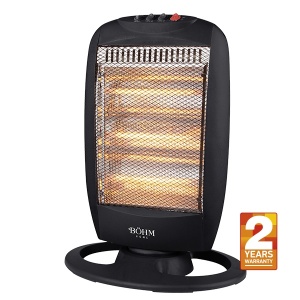 Încălzitor electric cu halogen BHH05 BÖHM, 3 trepte de putere 400/800/1200 W, Suprafața de încălzire 20-25 m² - Img 1