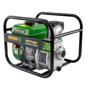 Motopompa pe benina PartnerPro, 6.5cp, 163cc, 4 timpi, 500l/min, capacitate rezervor 4l, inaltime refulare 26, adancime aspiratie 8m, diametru iesire 2", include furtun pompieri cauciucat 20m - Img 5